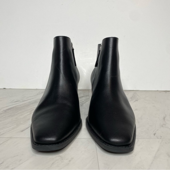 Paolo Black Square Toe Bootie 9M - Picture 2 of 15